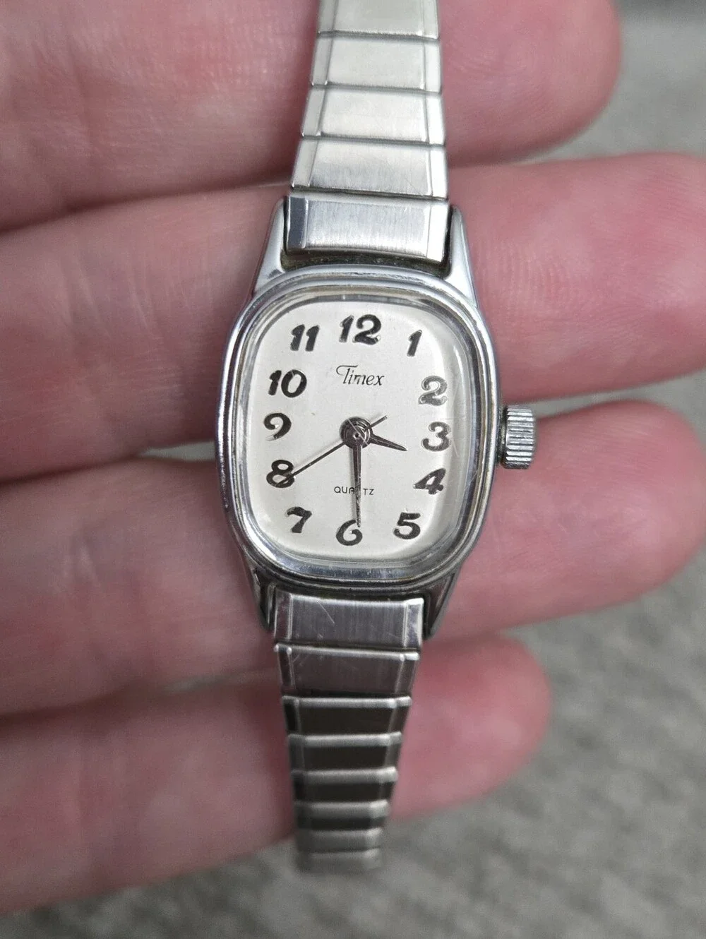 Timex Silver Tone Stretch Band Women's Watch